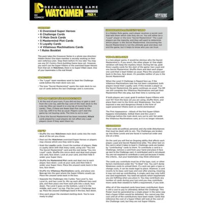 DC Comics Deck Building Game: Crossover Pack 4: Watchmen (Ing) - Cryptozoic Games - Imagen 6