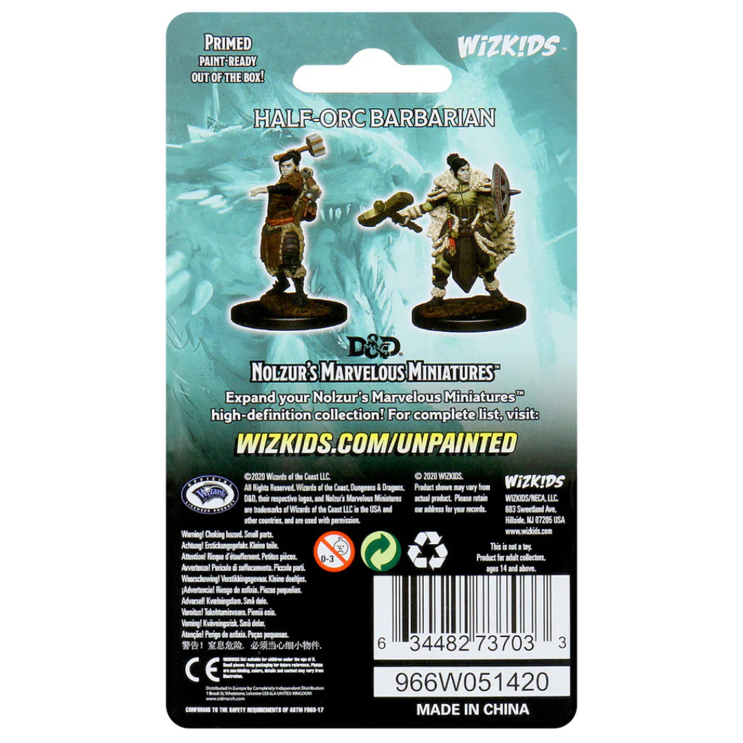 Mini Nolzur's Marvelous: Half-Orc Barbarian Female - Wizkids - Imagen 2